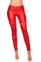 Sexy KouCla Leggins with lace Red